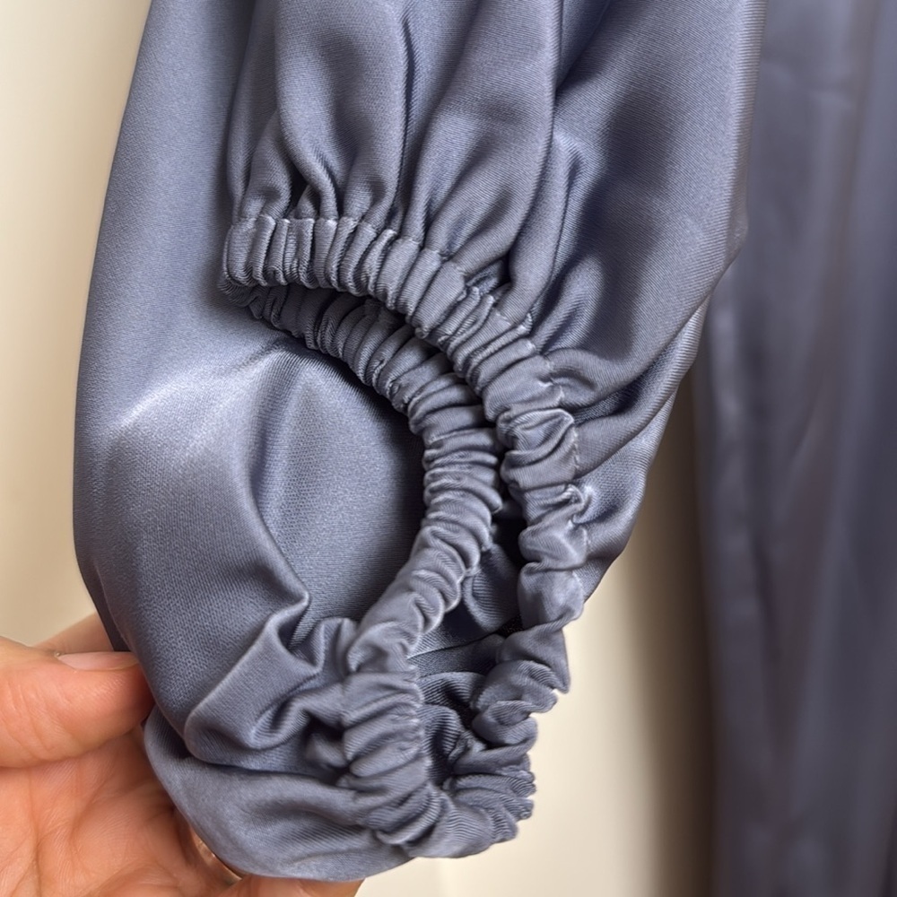 NWT | Sachin + Babi Satin Gabby Gown Cool Grey - Picture 10 of 11